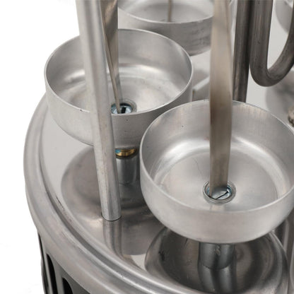 شواية كهربائية عمودية ، شواية كهربائية مع 12 شوكة، ماكينة شاورما كهربائية، ماكينة شواء داخلية بدون دخان، للكباب والاسياخ والتحميص