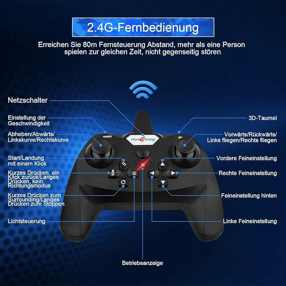 طائرة مقاتلة عائمة L0712 تعمل بجهاز تحكم عن بعد بتردد 2.4GHz للمبتدئين والاطفال والكبار، لعبة طائرة مع اضواء ملونة وشحن USB