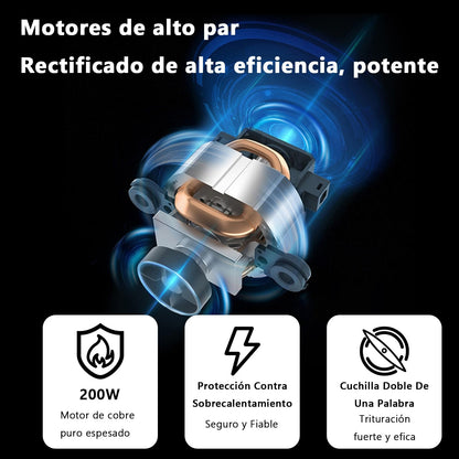 مطحنة قهوة كهربائية، مطحنة توابل، مطحنة حبوب القهوة والاعشاب مع ملعقة فرشاة مدمجة، طحن بزر ضغط بلمسة واحدة من الستانلس ستيل للقهوة - كحلي