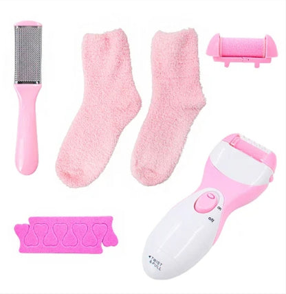 طقم العناية بالقدمين 4 في 1 – Gel Socks & Foot Care Kit